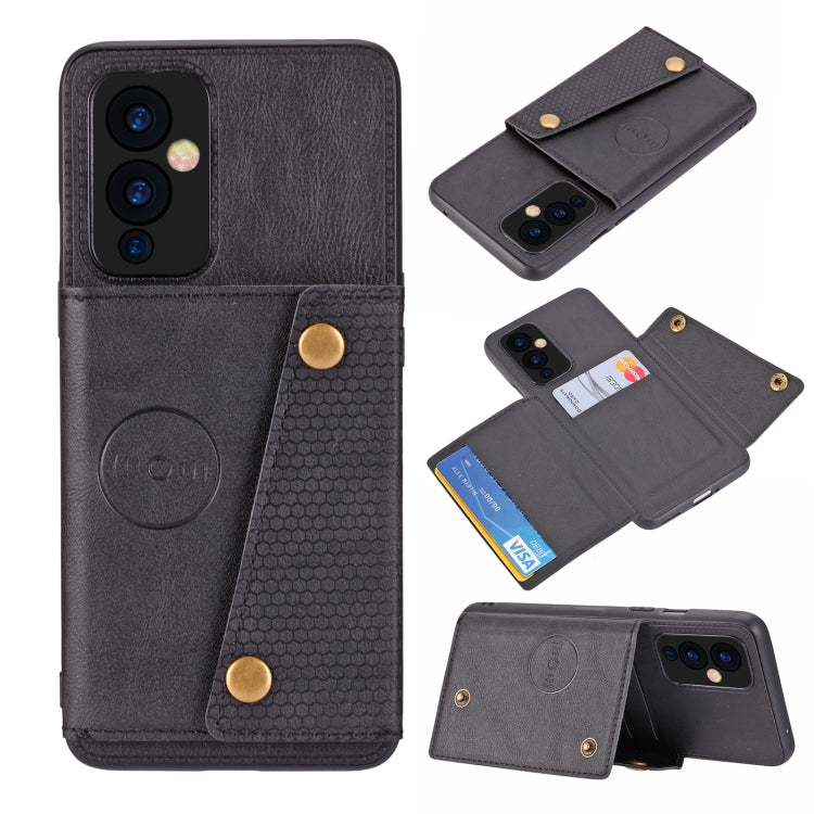 Double Buckle PU + TPU Shockproof Magnetic Protective Case with Card Slot & Holder, For OnePlus 9, For OnePlus 9 Pro, For Xiaomi Redmi K40, For Xiaomi Redmi Note 9 4G, For Xiaomi Redmi Note 10