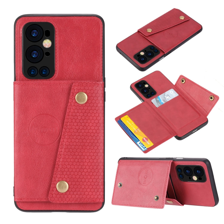 Double Buckle PU + TPU Shockproof Magnetic Protective Case with Card Slot & Holder, For OnePlus 9, For OnePlus 9 Pro, For Xiaomi Redmi K40, For Xiaomi Redmi Note 9 4G, For Xiaomi Redmi Note 10