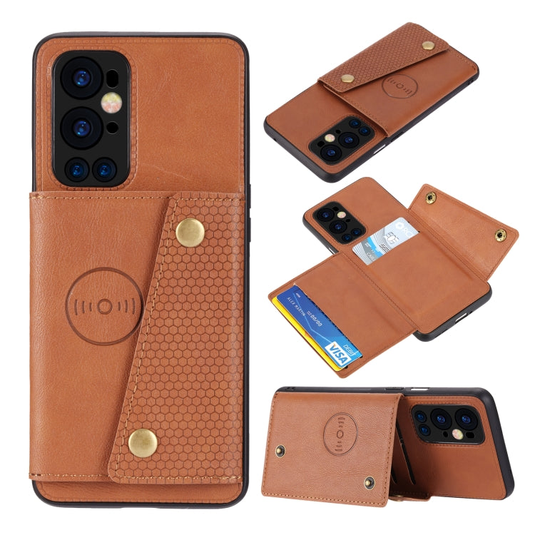 Double Buckle PU + TPU Shockproof Magnetic Protective Case with Card Slot & Holder, For OnePlus 9, For OnePlus 9 Pro, For Xiaomi Redmi K40, For Xiaomi Redmi Note 9 4G, For Xiaomi Redmi Note 10