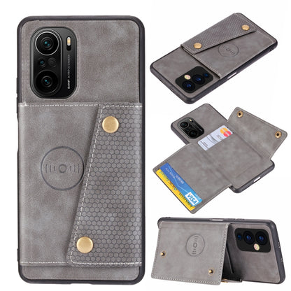 Double Buckle PU + TPU Shockproof Magnetic Protective Case with Card Slot & Holder, For OnePlus 9, For OnePlus 9 Pro, For Xiaomi Redmi K40, For Xiaomi Redmi Note 9 4G, For Xiaomi Redmi Note 10