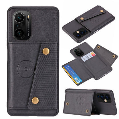 Double Buckle PU + TPU Shockproof Magnetic Protective Case with Card Slot & Holder, For OnePlus 9, For OnePlus 9 Pro, For Xiaomi Redmi K40, For Xiaomi Redmi Note 9 4G, For Xiaomi Redmi Note 10