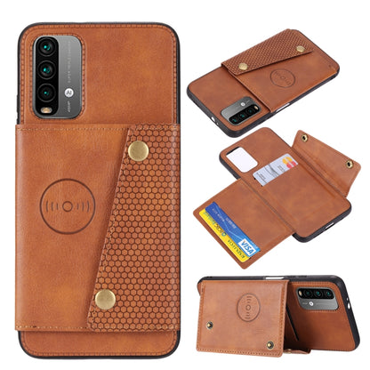 Double Buckle PU + TPU Shockproof Magnetic Protective Case with Card Slot & Holder, For OnePlus 9, For OnePlus 9 Pro, For Xiaomi Redmi K40, For Xiaomi Redmi Note 9 4G, For Xiaomi Redmi Note 10