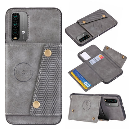 Double Buckle PU + TPU Shockproof Magnetic Protective Case with Card Slot & Holder, For OnePlus 9, For OnePlus 9 Pro, For Xiaomi Redmi K40, For Xiaomi Redmi Note 9 4G, For Xiaomi Redmi Note 10