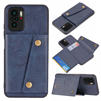Double Buckle PU + TPU Shockproof Magnetic Protective Case with Card Slot & Holder, For OnePlus 9, For OnePlus 9 Pro, For Xiaomi Redmi K40, For Xiaomi Redmi Note 9 4G, For Xiaomi Redmi Note 10