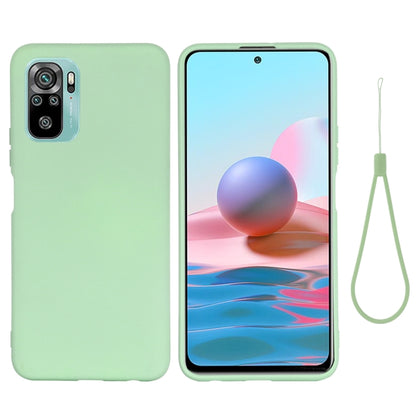 Solid Color Liquid Silicone Dropproof Full Coverage Protective Case, For Xiaomi Redmi Note 10S