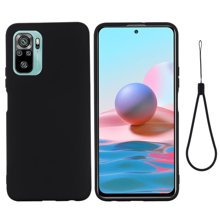 Solid Color Liquid Silicone Dropproof Full Coverage Protective Case, For Xiaomi Redmi Note 10S