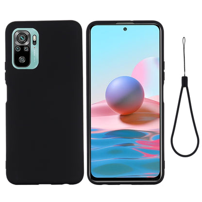 Solid Color Liquid Silicone Dropproof Full Coverage Protective Case, For Xiaomi Redmi Note 10S