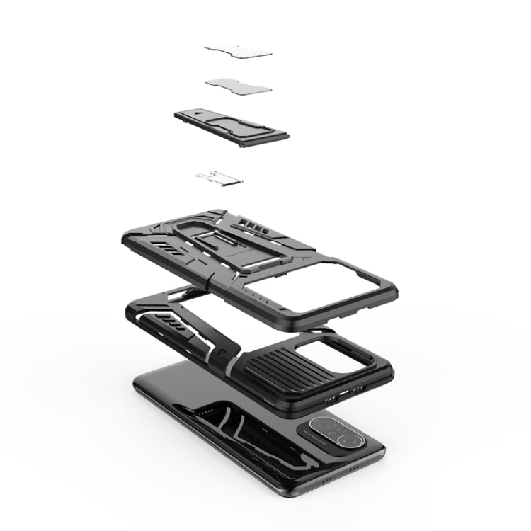 War Chariot Series Armor All-inclusive Shockproof PC + TPU Protective Case with Invisible Holder, For Xiaomi Redmi K40, For Xiaomi Mi 10T 5G / 10T Pro 5G, For Xiaomi Mi Poco X3, For Samsung Galaxy S21 5G