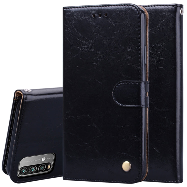 Business Style Oil Wax Texture Horizontal Flip Leather Case with Holder & Card Slots & Wallet, For Xiaomi Redmi 9T, For Xiaomi Redmi Note 9T, For Xiaomi Redmi Note 10, For Xiaomi Redmi K40 / K40 Pro, For Xiaomi Redmi Note 10 Pro, For Xiaomi Mi 10T Pro 5G