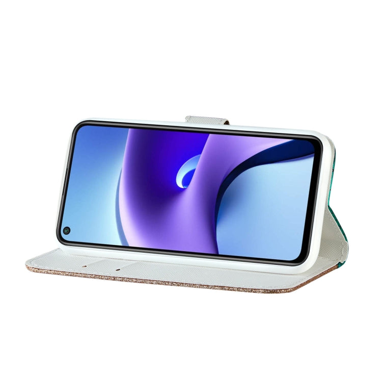 Laser Glitter Powder Matching Crocodile Texture Horizontal Flip Leather Case with Card Slots & Holder & Wallet, For Xiaomi Redmi Note 9 5G, For Xiaomi Redmi Note 10 4G, For Xiaomi Redmi Note 10 Pro, For Samsung Galaxy A02 / M02