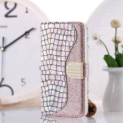Laser Glitter Powder Matching Crocodile Texture Horizontal Flip Leather Case with Card Slots & Holder & Wallet, For Xiaomi Redmi Note 9 5G, For Xiaomi Redmi Note 10 4G, For Xiaomi Redmi Note 10 Pro, For Samsung Galaxy A02 / M02