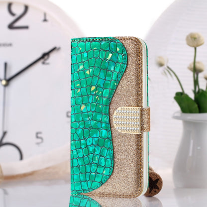 Laser Glitter Powder Matching Crocodile Texture Horizontal Flip Leather Case with Card Slots & Holder & Wallet, For Samsung Galaxy A02s (EU Version), For Samsung Galaxy A02s (US Version), For Samsung Galaxy A32 5G, For Samsung Galaxy A32 4G            ...