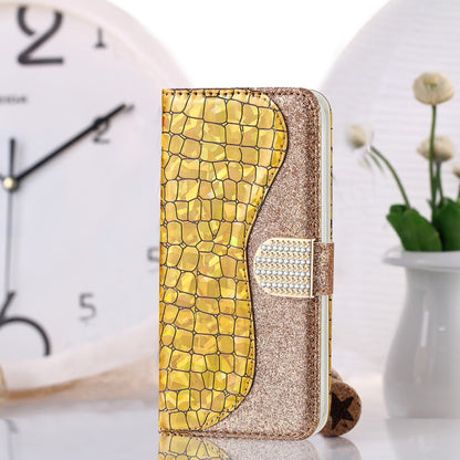 Laser Glitter Powder Matching Crocodile Texture Horizontal Flip Leather Case with Card Slots & Holder & Wallet, For Samsung Galaxy A02s (EU Version), For Samsung Galaxy A02s (US Version), For Samsung Galaxy A32 5G, For Samsung Galaxy A32 4G            ...