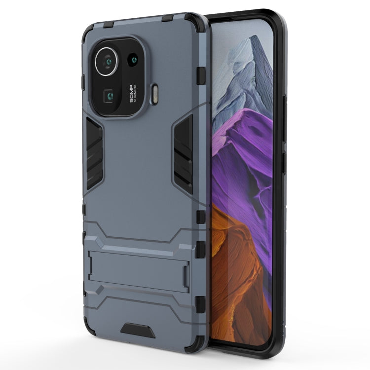 Shockproof PC + TPU Protective Case with Hidden Holder, For OnePlus 9R, For Xiaomi Mi 11 Lite, For Xiaomi Mi 11 Pro