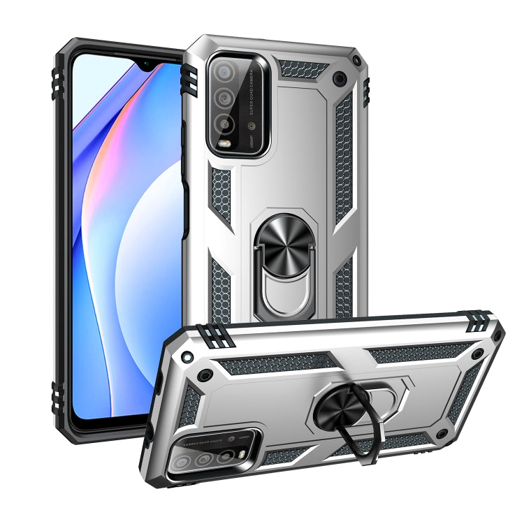Shockproof TPU + PC Protective Case with 360 Degree Rotating Holder, For Xiaomi Redmi Note 10 / Note 10S, For Xiaomi Redmi Note 9 4G / 9T / 9 Power