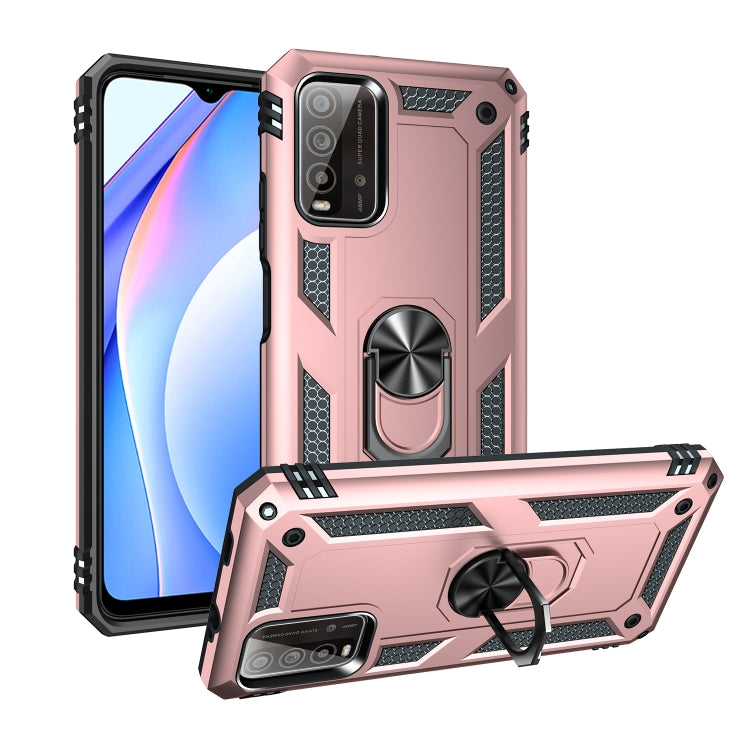 Shockproof TPU + PC Protective Case with 360 Degree Rotating Holder, For Xiaomi Redmi Note 10 / Note 10S, For Xiaomi Redmi Note 9 4G / 9T / 9 Power