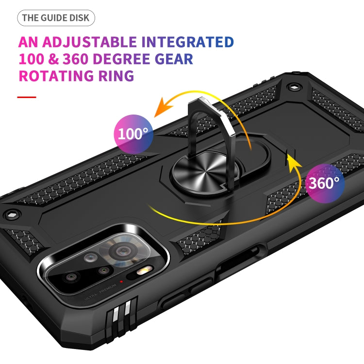 Shockproof TPU + PC Protective Case with 360 Degree Rotating Holder, For Xiaomi Redmi Note 10 / Note 10S, For Xiaomi Redmi Note 9 4G / 9T / 9 Power