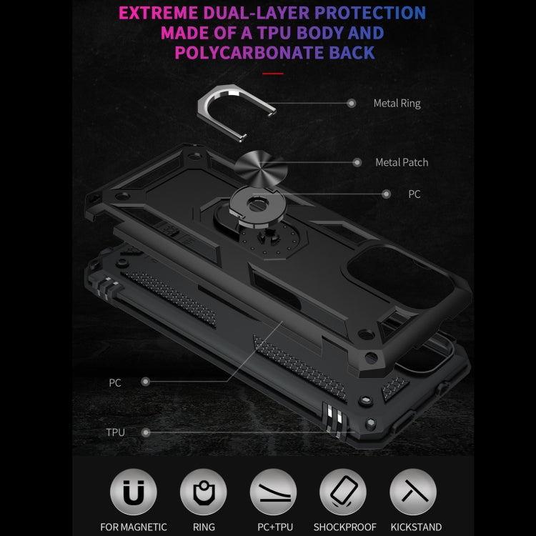 Shockproof TPU + PC Protective Case with 360 Degree Rotating Holder, For Xiaomi Redmi Note 10 / Note 10S, For Xiaomi Redmi Note 9 4G / 9T / 9 Power