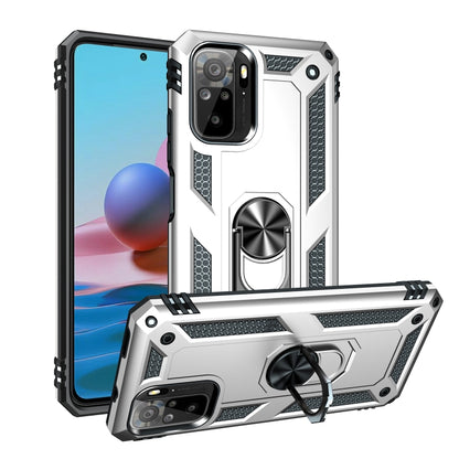 Shockproof TPU + PC Protective Case with 360 Degree Rotating Holder, For Xiaomi Redmi Note 10 / Note 10S, For Xiaomi Redmi Note 9 4G / 9T / 9 Power