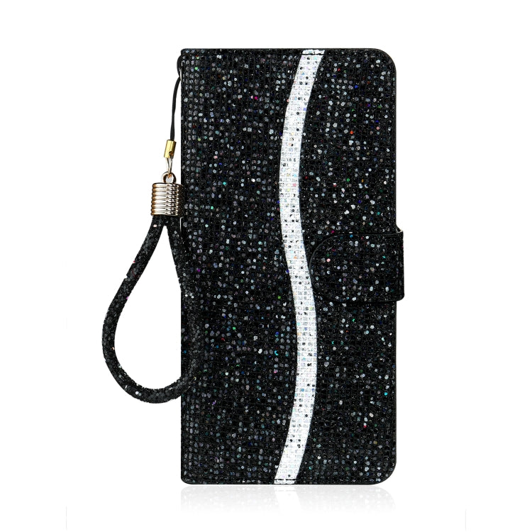 Glitter Powder Horizontal Flip Leather Case with Card Slots & Holder & Lanyard, For Samsung Galaxy A02s(EU Version), For Samsung Galaxy A02s(US Version), For Samsung Galaxy A12, For Samsung Galaxy A32 5G