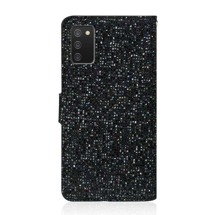 Glitter Powder Horizontal Flip Leather Case with Card Slots & Holder & Lanyard, For Samsung Galaxy A02s(EU Version), For Samsung Galaxy A02s(US Version), For Samsung Galaxy A12, For Samsung Galaxy A32 5G