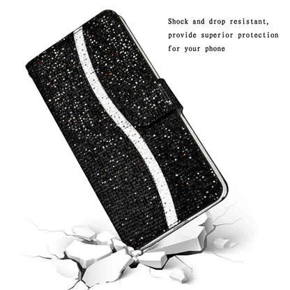 Glitter Powder Horizontal Flip Leather Case with Card Slots & Holder & Lanyard, For Samsung Galaxy A02s(EU Version), For Samsung Galaxy A02s(US Version), For Samsung Galaxy A12, For Samsung Galaxy A32 5G