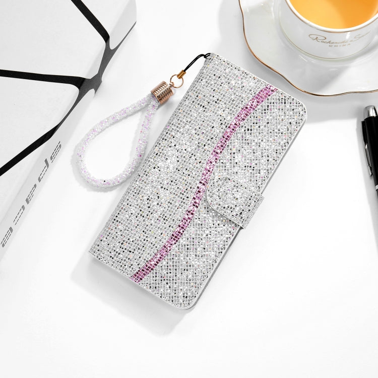 Glitter Powder Horizontal Flip Leather Case with Card Slots & Holder & Lanyard, For Samsung Galaxy A02s(EU Version), For Samsung Galaxy A02s(US Version), For Samsung Galaxy A12, For Samsung Galaxy A32 5G