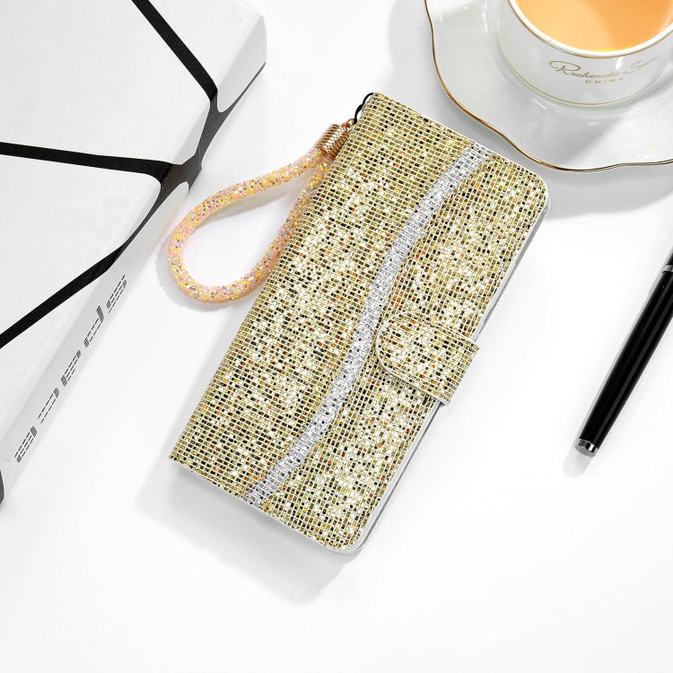 Glitter Powder Horizontal Flip Leather Case with Card Slots & Holder & Lanyard, For Samsung Galaxy A02s(EU Version), For Samsung Galaxy A02s(US Version), For Samsung Galaxy A12, For Samsung Galaxy A32 5G