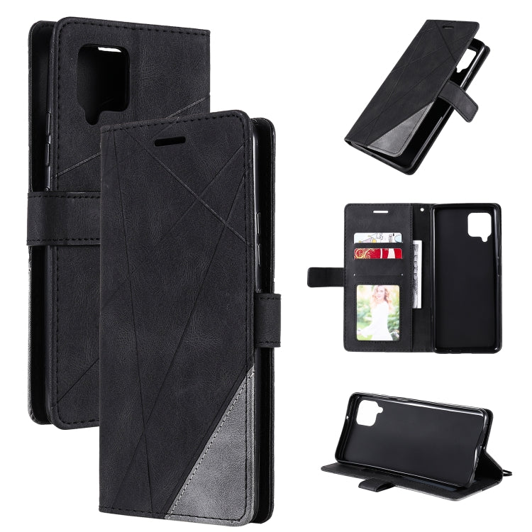 Skin Feel Splicing Horizontal Flip Leather Case with Holder & Card Slots & Wallet & Photo Frame, For Samsung Galaxy A42 5G, For Samsung Galaxy A02s, For Samsung Galaxy A12, For Motorola Moto G9 Power