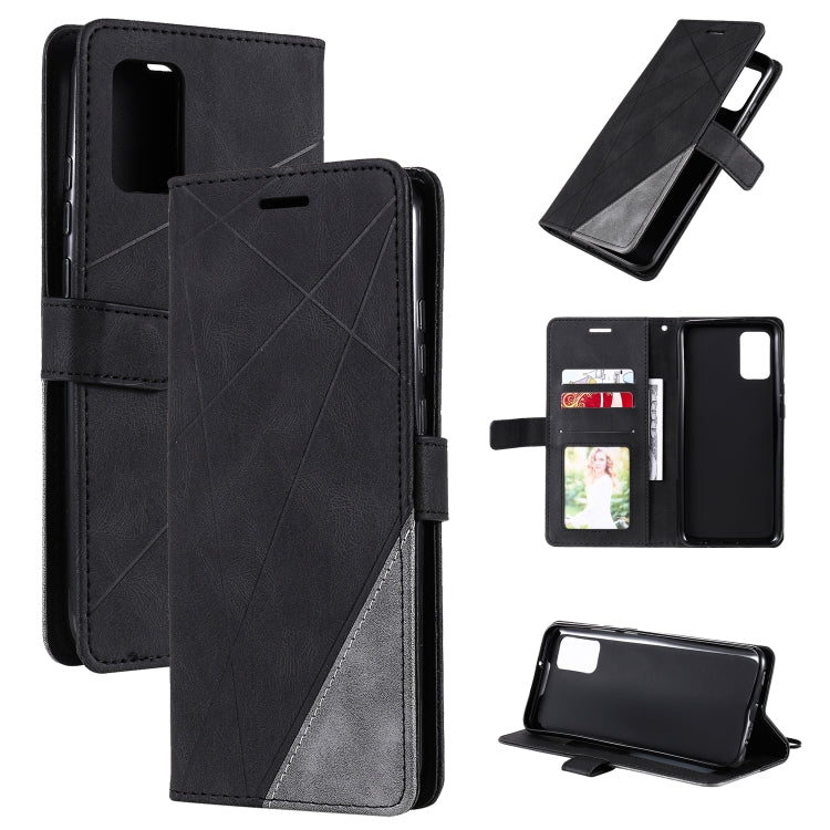 Skin Feel Splicing Horizontal Flip Leather Case with Holder & Card Slots & Wallet & Photo Frame, For Samsung Galaxy A42 5G, For Samsung Galaxy A02s, For Samsung Galaxy A12, For Motorola Moto G9 Power