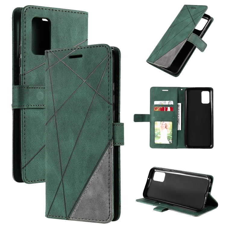 Skin Feel Splicing Horizontal Flip Leather Case with Holder & Card Slots & Wallet & Photo Frame, For Samsung Galaxy A42 5G, For Samsung Galaxy A02s, For Samsung Galaxy A12, For Motorola Moto G9 Power
