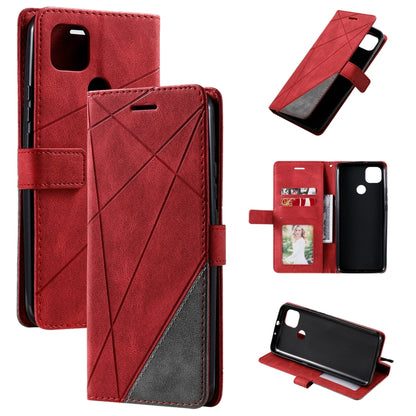 Skin Feel Splicing Horizontal Flip Leather Case with Holder & Card Slots & Wallet & Photo Frame, For Samsung Galaxy A42 5G, For Samsung Galaxy A02s, For Samsung Galaxy A12, For Motorola Moto G9 Power