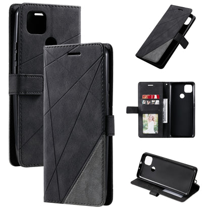Skin Feel Splicing Horizontal Flip Leather Case with Holder & Card Slots & Wallet & Photo Frame, For Samsung Galaxy A42 5G, For Samsung Galaxy A02s, For Samsung Galaxy A12, For Motorola Moto G9 Power