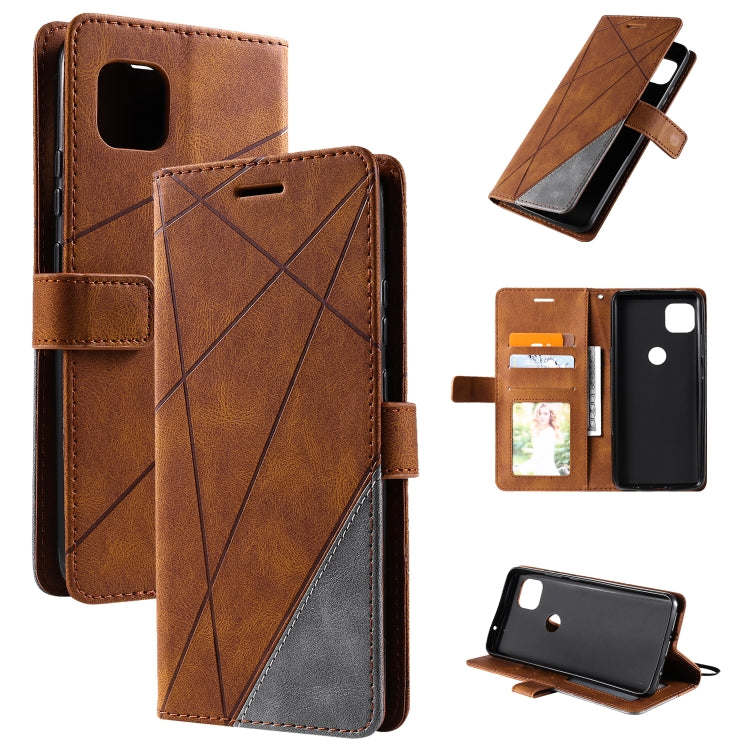 Skin Feel Splicing Horizontal Flip Leather Case with Holder & Card Slots & Wallet & Photo Frame, For Motorola Moto G 5G, For Motorola Moto E7 Power, For Huawei Mate 10 Lite, For Samsung Galaxy A02 (EU Version)