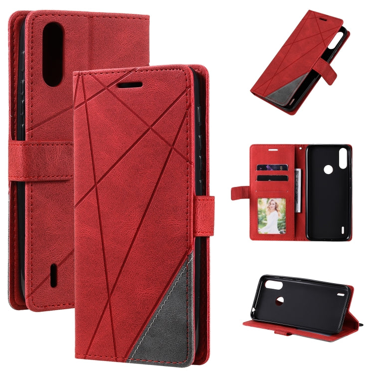Skin Feel Splicing Horizontal Flip Leather Case with Holder & Card Slots & Wallet & Photo Frame, For Motorola Moto G 5G, For Motorola Moto E7 Power, For Huawei Mate 10 Lite, For Samsung Galaxy A02 (EU Version)