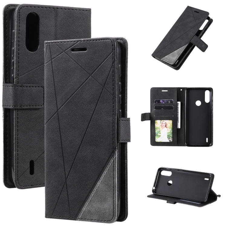 Skin Feel Splicing Horizontal Flip Leather Case with Holder & Card Slots & Wallet & Photo Frame, For Motorola Moto G 5G, For Motorola Moto E7 Power, For Huawei Mate 10 Lite, For Samsung Galaxy A02 (EU Version)
