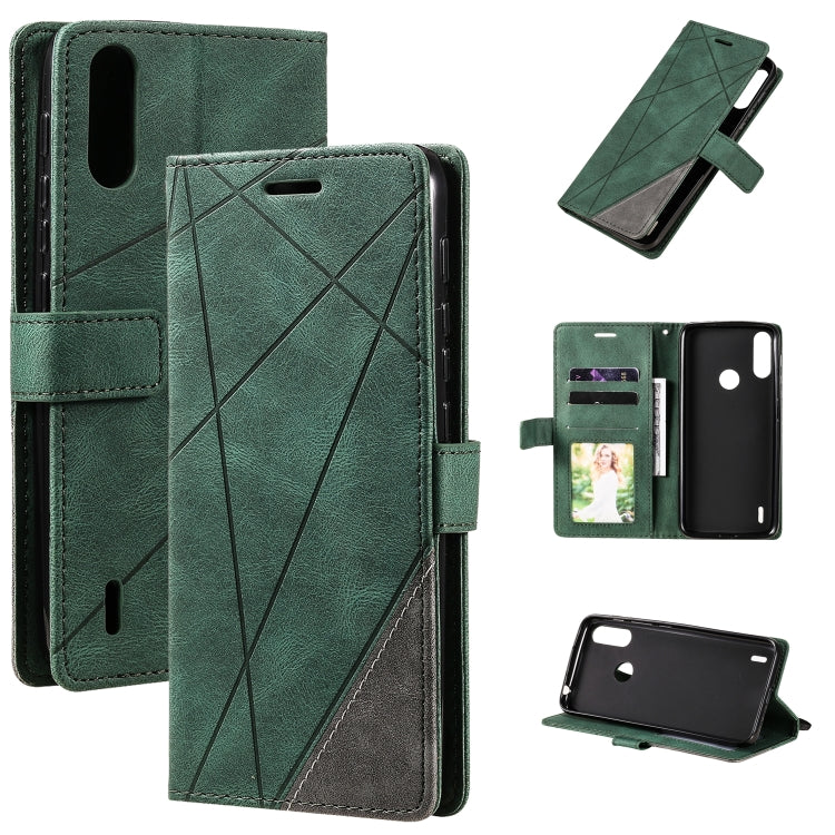 Skin Feel Splicing Horizontal Flip Leather Case with Holder & Card Slots & Wallet & Photo Frame, For Motorola Moto G 5G, For Motorola Moto E7 Power, For Huawei Mate 10 Lite, For Samsung Galaxy A02 (EU Version)