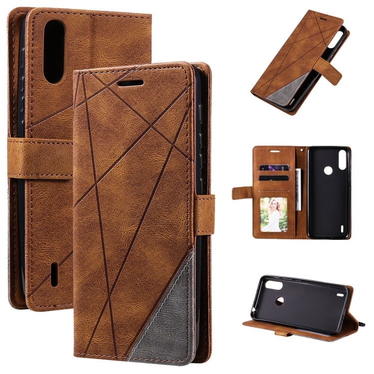 Skin Feel Splicing Horizontal Flip Leather Case with Holder & Card Slots & Wallet & Photo Frame, For Motorola Moto G 5G, For Motorola Moto E7 Power, For Huawei Mate 10 Lite, For Samsung Galaxy A02 (EU Version)