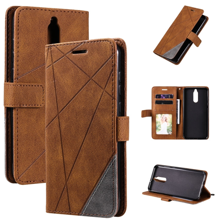 Skin Feel Splicing Horizontal Flip Leather Case with Holder & Card Slots & Wallet & Photo Frame, For Motorola Moto G 5G, For Motorola Moto E7 Power, For Huawei Mate 10 Lite, For Samsung Galaxy A02 (EU Version)