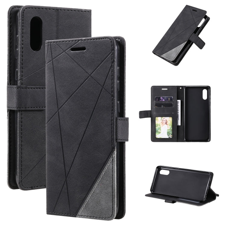 Skin Feel Splicing Horizontal Flip Leather Case with Holder & Card Slots & Wallet & Photo Frame, For Motorola Moto G 5G, For Motorola Moto E7 Power, For Huawei Mate 10 Lite, For Samsung Galaxy A02 (EU Version)