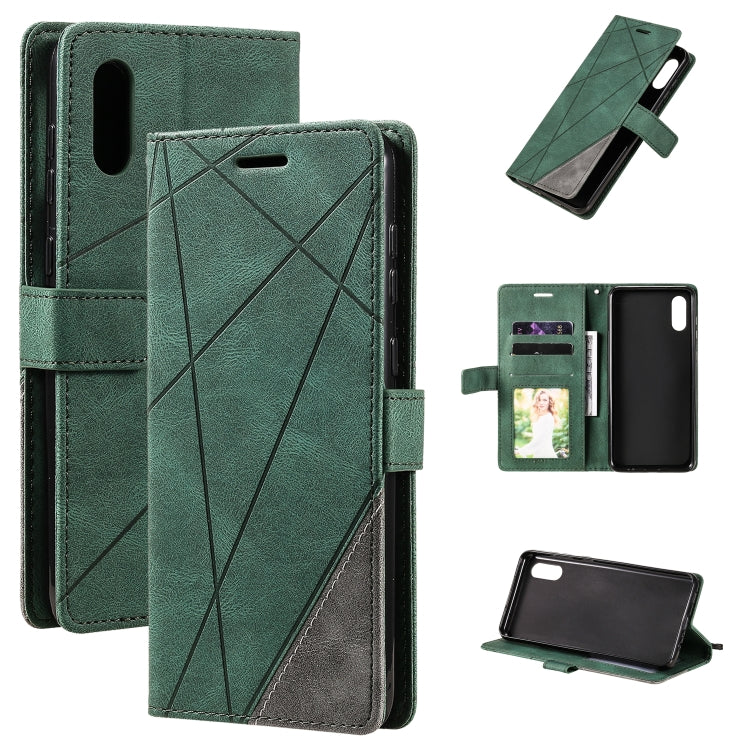 Skin Feel Splicing Horizontal Flip Leather Case with Holder & Card Slots & Wallet & Photo Frame, For Motorola Moto G 5G, For Motorola Moto E7 Power, For Huawei Mate 10 Lite, For Samsung Galaxy A02 (EU Version)