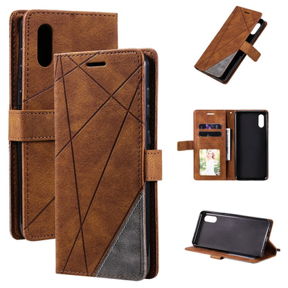 Skin Feel Splicing Horizontal Flip Leather Case with Holder & Card Slots & Wallet & Photo Frame, For Motorola Moto G 5G, For Motorola Moto E7 Power, For Huawei Mate 10 Lite, For Samsung Galaxy A02 (EU Version)