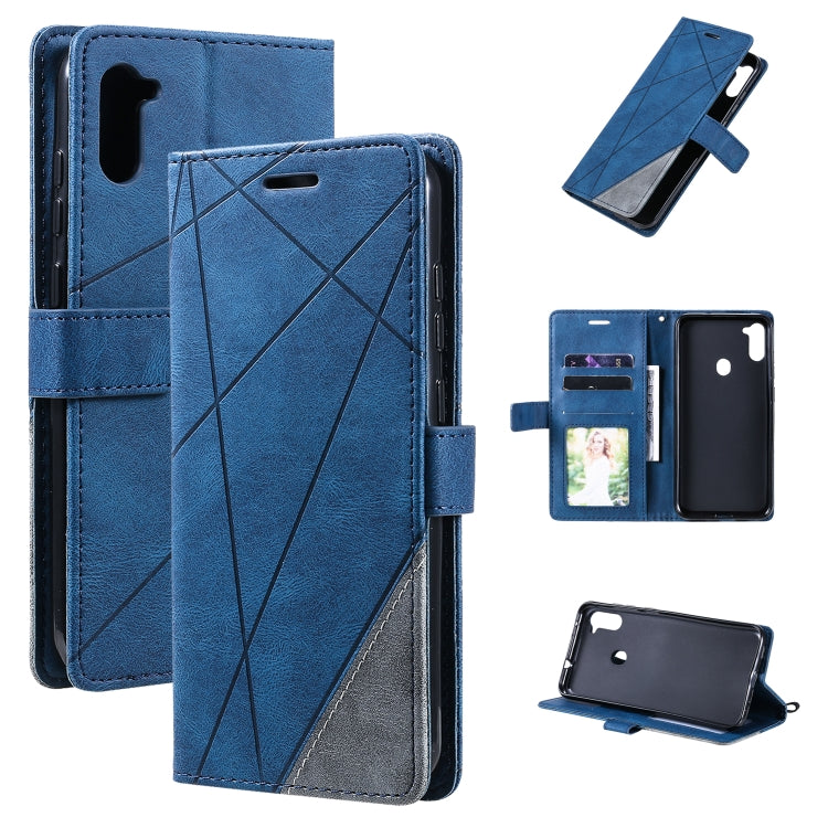 Skin Feel Splicing Horizontal Flip Leather Case with Holder & Card Slots & Wallet & Photo Frame, For Samsung Galaxy A11 (EU Version), For Samsung Galaxy A32 5G, For OnePlus 8T