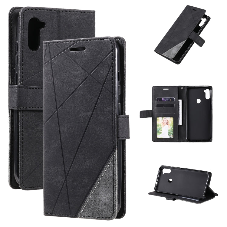 Skin Feel Splicing Horizontal Flip Leather Case with Holder & Card Slots & Wallet & Photo Frame, For Samsung Galaxy A11 (EU Version), For Samsung Galaxy A32 5G, For OnePlus 8T