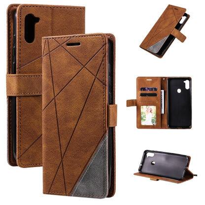 Skin Feel Splicing Horizontal Flip Leather Case with Holder & Card Slots & Wallet & Photo Frame, For Samsung Galaxy A11 (EU Version), For Samsung Galaxy A32 5G, For OnePlus 8T