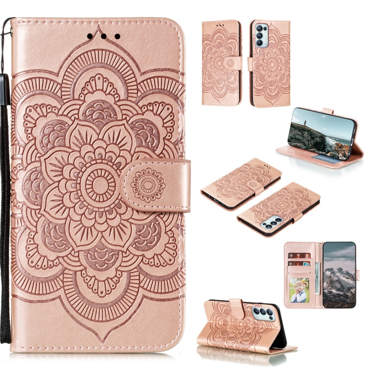 Mandala Embossing Pattern Horizontal Flip PU Leather Case with Holder & Card Slots & Walle & Lanyard, For Motorola Moto G Power (2021), For Nokia 1.4, For OPPO Reno5 5G / Find X3 Lite