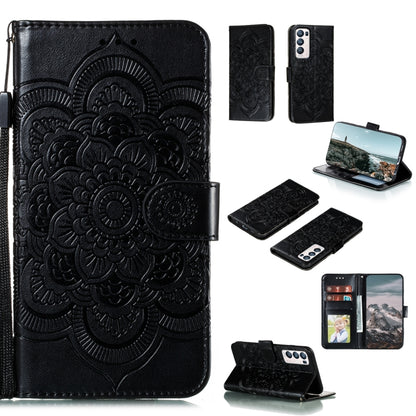 Mandala Embossing Pattern Horizontal Flip PU Leather Case with Holder & Card Slots & Walle & Lanyard, For Motorola Moto G Power (2021), For Nokia 1.4, For OPPO Reno5 5G / Find X3 Lite