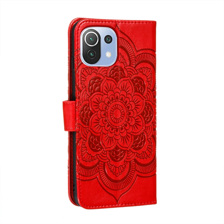 Mandala Embossing Pattern Horizontal Flip PU Leather Case with Holder & Card Slots & Walle & Lanyard, For Xiaomi Mi 11 Lite, For Xiaomi Mi 11 Pro, For Xiaomi Redmi Note 10 5G