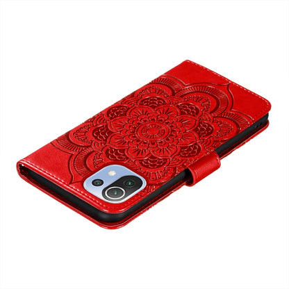 Mandala Embossing Pattern Horizontal Flip PU Leather Case with Holder & Card Slots & Walle & Lanyard, For Xiaomi Mi 11 Lite, For Xiaomi Mi 11 Pro, For Xiaomi Redmi Note 10 5G