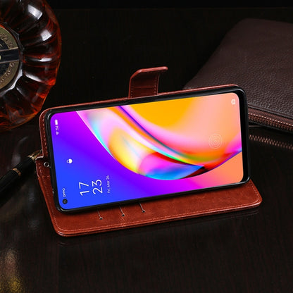 idewei Crazy Horse Texture Horizontal Flip Leather Case with Holder & Card Slots & Wallet, For OPPO A94 5G, For OPPO A95 5G, For OPPO Realme 8 5G